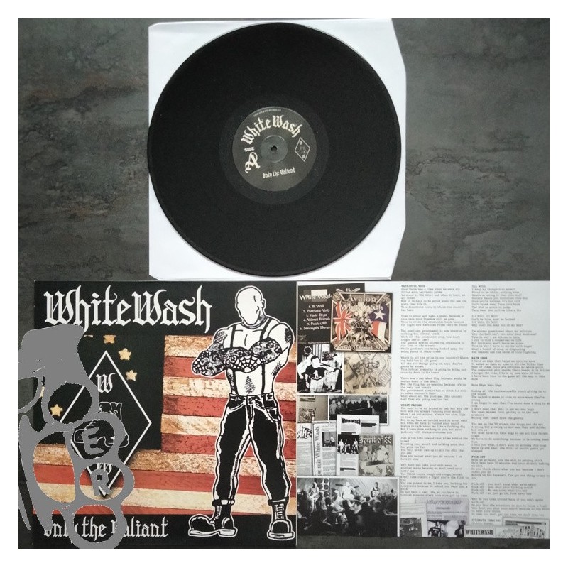White Wash - Only The Valiant - Black LP