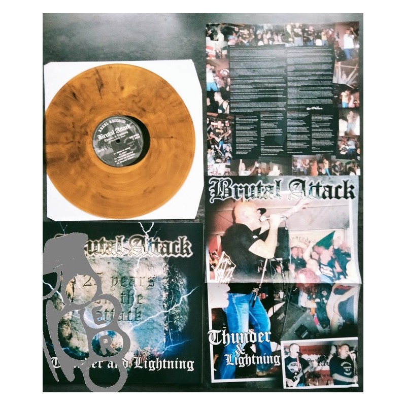 Brutal Attack - Thunder And Lightning - Orange LP