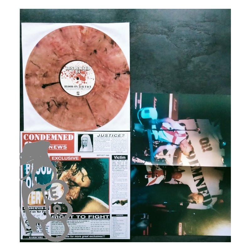 Condemned 84 - Blood On Yer Face - Marble LP