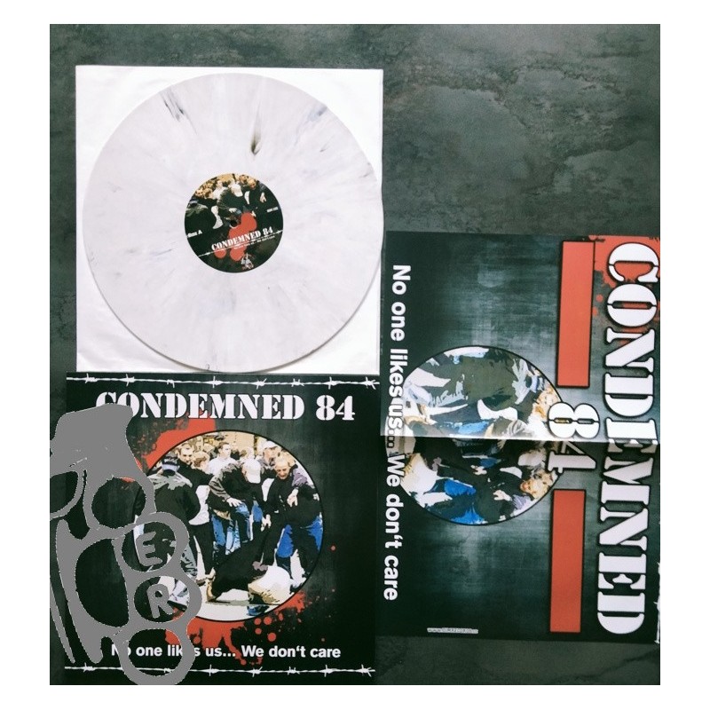 Condemned 84 - No One Likes Us... We Don't Care - White Black Splatter LP