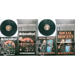 Wochenendkrieger / Dieses Eine Leben - Scharmützel / Social Descent - Black LP