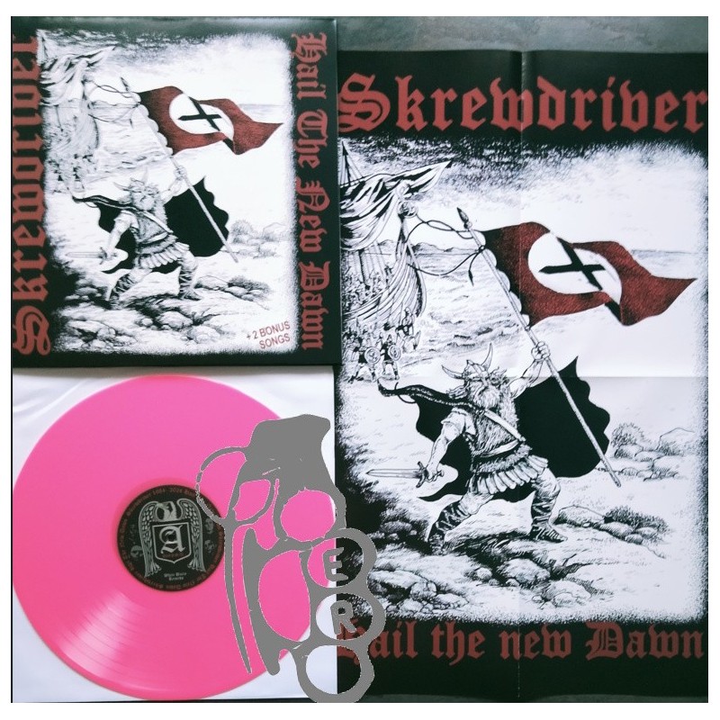 Skrewdriver - Hail The New Dawn - Limited 40 Years Edition, +2 Bonus Tracks - Pink LP