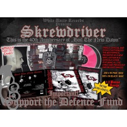 Skrewdriver - Hail The New Dawn - Limited 40 Years Edition, +2 Bonus Tracks - Pink LP