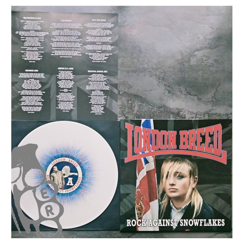 London Breed - Rock Against Snowflakes - Blue & White Splatter LP