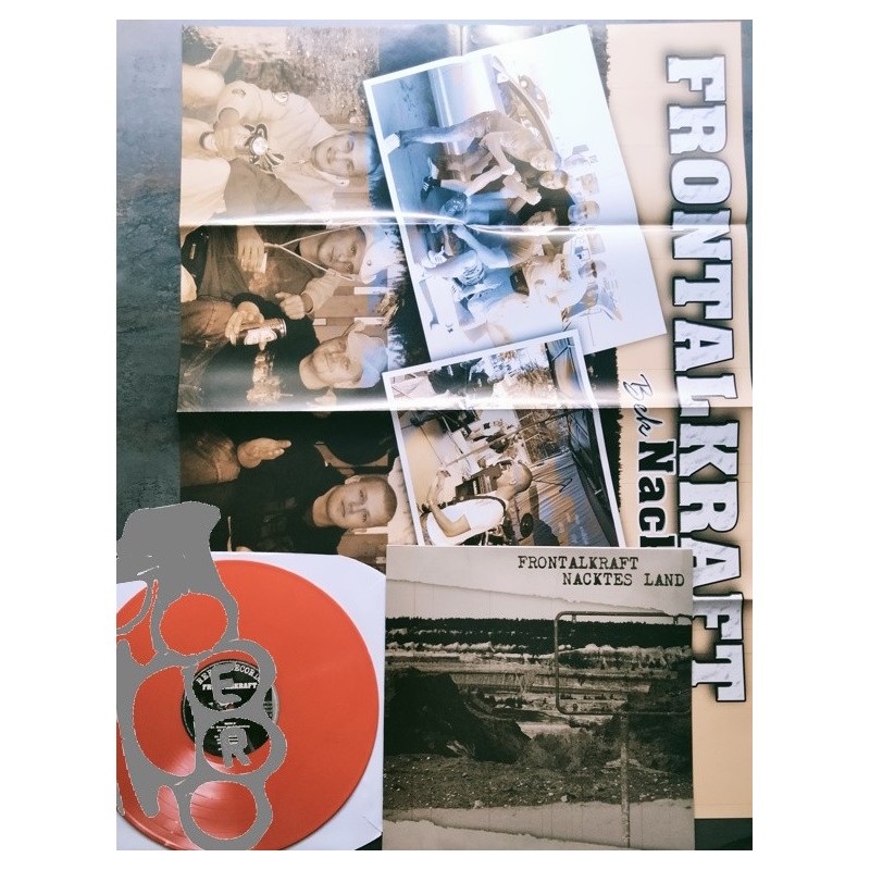 Frontalkraft - Nacktes Land - Red LP