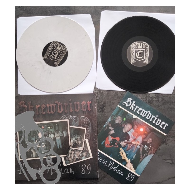 Skrewdriver - Live In Nieheim '89 - White/Black DLP
