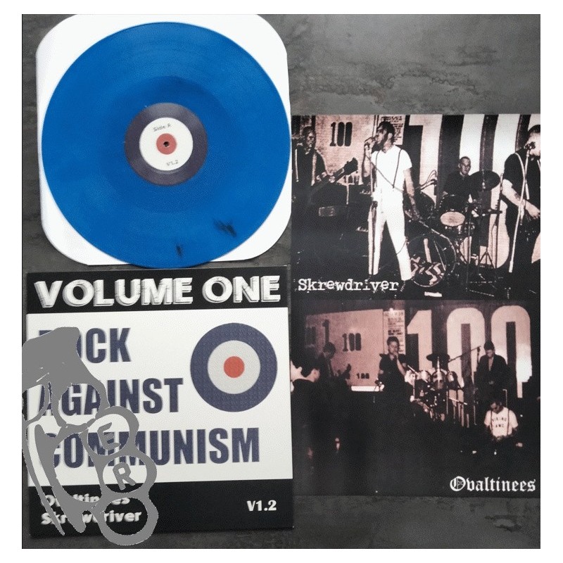Skrewdriver / Ovaltinees - Rock Against Communism Volume One V1.2 - Blue LP