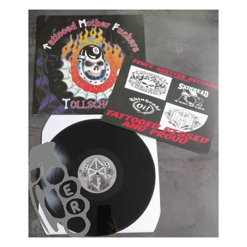 Tattooed Mother Fucker / Tollschock - Tattooed Pissed And Proud - Black LP